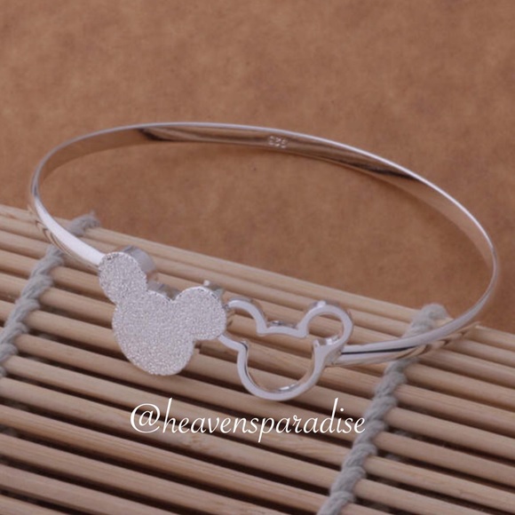 Mickey Mouse sterling silver bangle bracelet - Picture 3 of 4